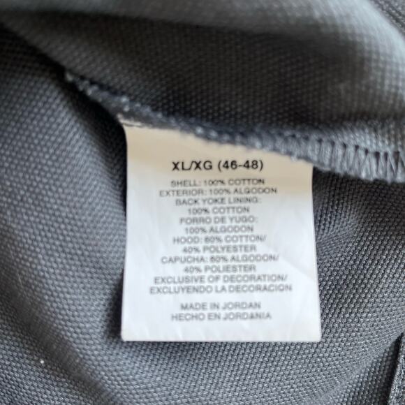 Wrangler Workwear Shirt Shacket Men's XL 46/48 Gray Hood Plaid Lining Snap - Picture 5 of 5